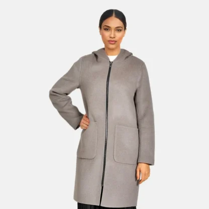 Alessia Smoke / Concrete - Manteau En Laine Reversible^OAKWOOD Best Sale