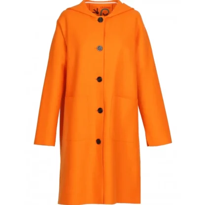 Anais Orange - Manteau En Laine Melangee^OAKWOOD Hot