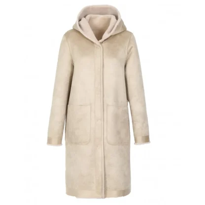 Angelique Cafe - Manteau Reversible A Capuche Effet Peau Lainee^OAKWOOD Cheap