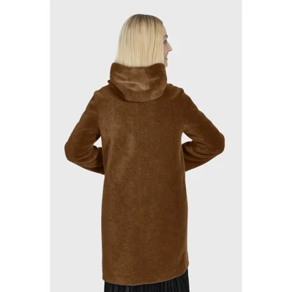 Angelique Cognac - Manteau Reversible A Capuche Effet Peau Lainee^OAKWOOD Sale