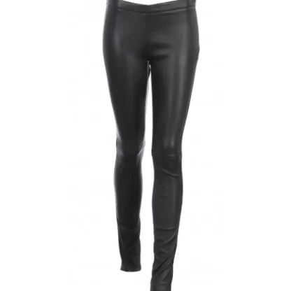 Asteroid Noir - Pantalon Legging Stretch En Cuir Veritable Lisse^OAKWOOD Flash Sale