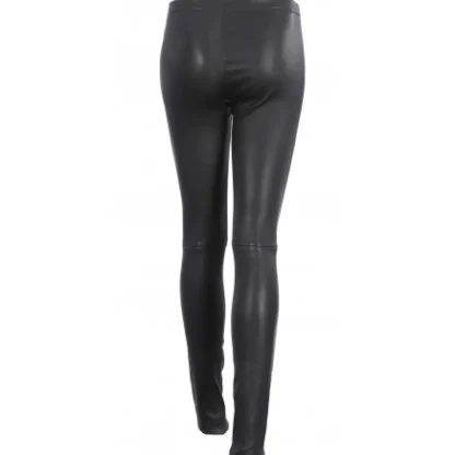 Asteroid Noir - Pantalon Legging Stretch En Cuir Veritable Lisse^OAKWOOD Flash Sale