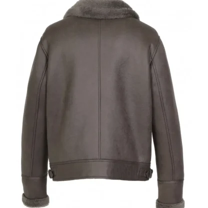 Bravour Kaki Fonce - Blouson Bomber Effet Mouton Retourne^OAKWOOD Outlet