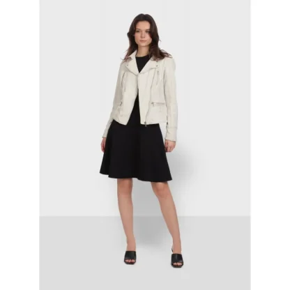 Camera Blanc - Blouson En Cuir Veritable Effet Lave^OAKWOOD Best