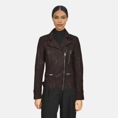 Camera Choco- Blouson En Cuir Veritable^OAKWOOD Clearance