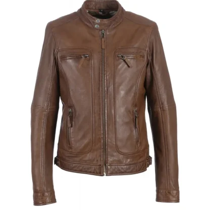 Casey Tobacco - Blouson En Cuir Veritable^OAKWOOD Cheap