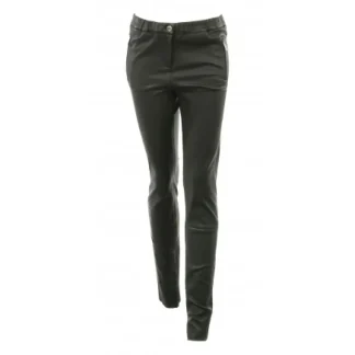 Celeste Noir - Pantalon Stretch En Cuir Veritable^OAKWOOD Discount