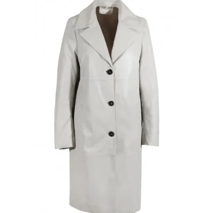 Charlotte Beton - Manteau Long En Cuir Veritable^OAKWOOD Clearance