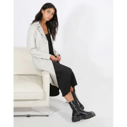 Charlotte Beton - Manteau Long En Cuir Veritable^OAKWOOD Clearance