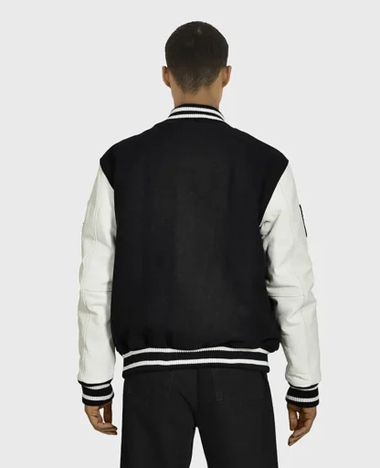 College Bi Noir - Blouson En Cuir Veritable^OAKWOOD Clearance