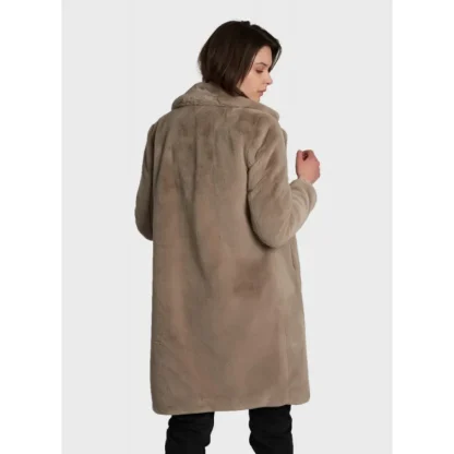 Cyber Beige Fonce - Manteau Long En Fausse Fourrure^OAKWOOD Best