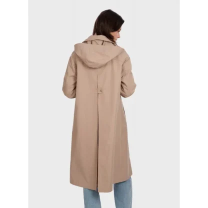 Earth Beige - Manteau Long Deperlant A Capuche Amovible^OAKWOOD Cheap