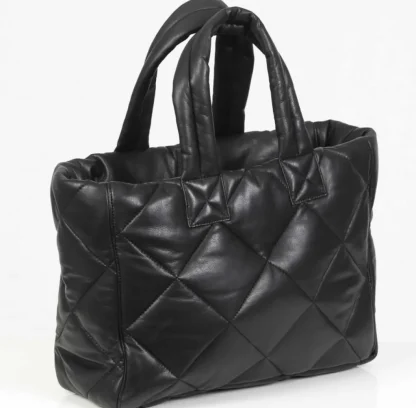 Except Noir - Petit Sac Cabas En Cuir Veritable Matelasse^OAKWOOD Cheap