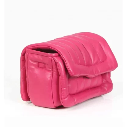 Exception Fushia - Sac En Bandouiliere En Cuir Veritable Matelasse^OAKWOOD Outlet