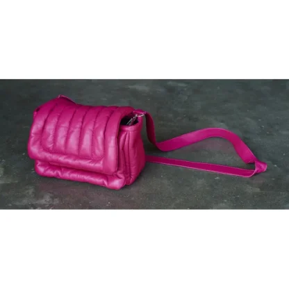 Exception Fushia - Sac En Bandouiliere En Cuir Veritable Matelasse^OAKWOOD Outlet