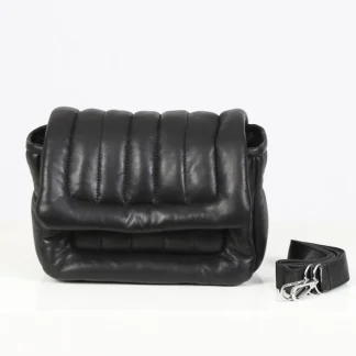 Exception Noir - Sac En Bandouiliere En Cuir Veritable Matelasse^OAKWOOD Store