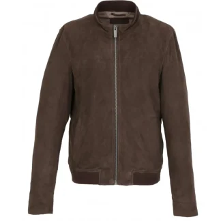 Filip Marron - Blouson Epure En Cuir Veritable De Chevre Velours^OAKWOOD Flash Sale