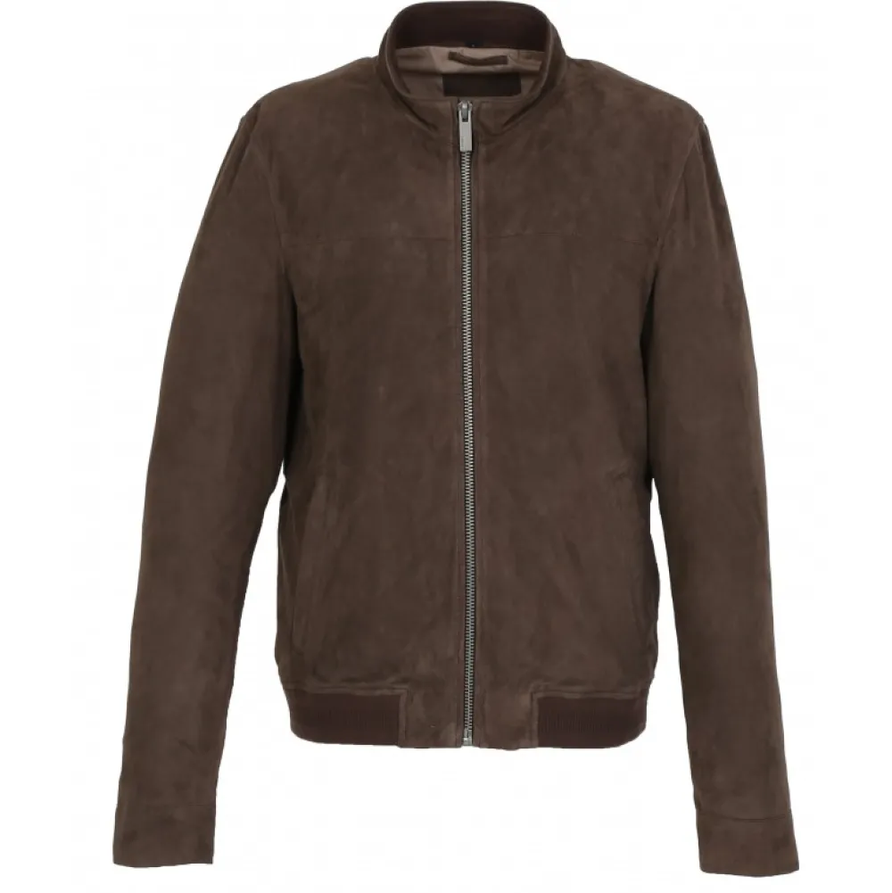 Filip Marron - Blouson Epure En Cuir Veritable De Chevre Velours^OAKWOOD Flash Sale