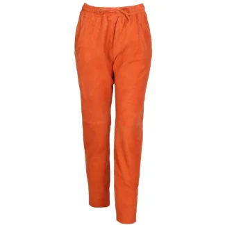 Gift Corail - Pantalon Jogpant Cuir Veritable Chevre Velours^OAKWOOD Store