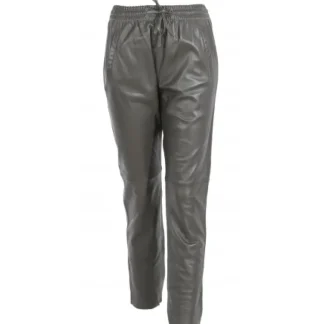 Gift Kaki Fonce - Pantalon Jogpant Cuir Veritable^OAKWOOD Outlet