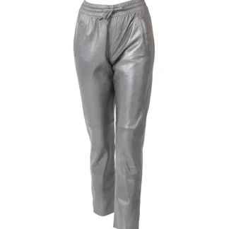 Gift Metal Anthracite - Pantalon Jogpant Cuir Veritable^OAKWOOD Online