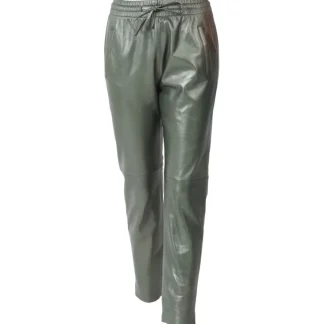 Gift Metal Vert Fonce - Pantalon Jogpant Cuir Veritable^OAKWOOD Discount