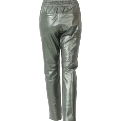 Gift Metal Vert Fonce - Pantalon Jogpant Cuir Veritable^OAKWOOD Discount