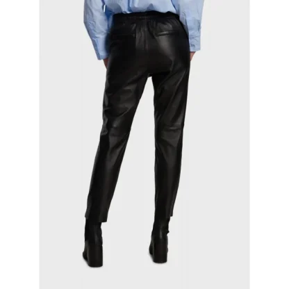 Gift Noir - Pantalon Jogpant Cuir Veritable^OAKWOOD New