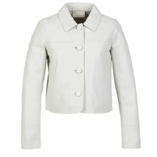 Grace Blanc - Veste Courte En Cuir Veritable^OAKWOOD Discount