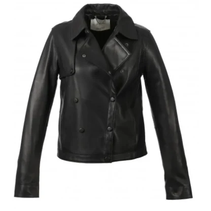 Harmony Noir - Veste Inspiration Trench Fermeture Asymetrique A Pressions^OAKWOOD Clearance