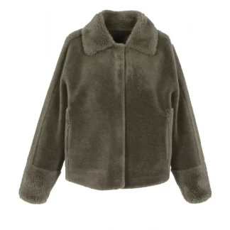 Helen Vert Pale - Veste Reversible Effet Peau Lainee^OAKWOOD Shop