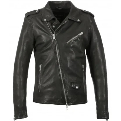 Hell Gris Fonce - Blouson Biker A Fermeture Asymetrique^OAKWOOD Sale