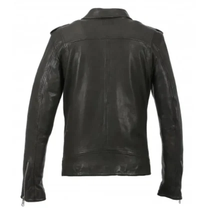 Hell Gris Fonce - Blouson Biker A Fermeture Asymetrique^OAKWOOD Sale