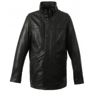 Hills Noir - Veste En Cuir Veritable^OAKWOOD New