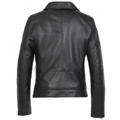 Hommage Noir - Blouson Asymetrique En Cuir Veritable^OAKWOOD Flash Sale