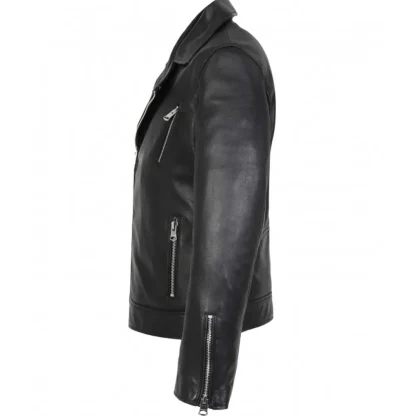 Hommage Noir - Blouson Asymetrique En Cuir Veritable^OAKWOOD Flash Sale