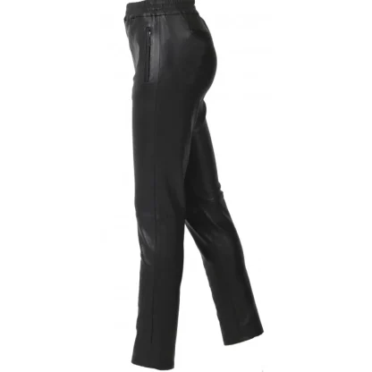 Ivana Noir - Pantalon Legging Stretch En Cuir Veritable^OAKWOOD Cheap