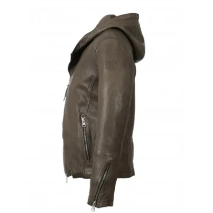 Jude Kaki - Blouson Asymetrique A Capuche^OAKWOOD Sale