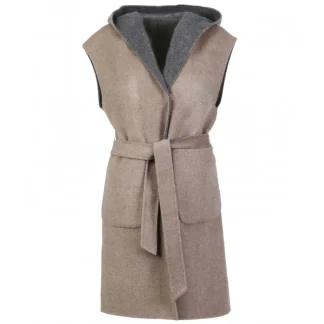 Libertad Bicolore - Manteau Sans Manche Reversible En Laine Melangee^OAKWOOD Hot