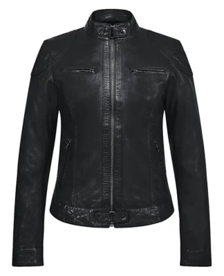 Lina Noir - Veste Courte En Cuir Veritable^OAKWOOD Outlet