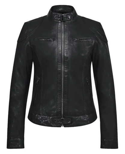 Lina Noir - Veste Courte En Cuir Veritable^OAKWOOD Outlet