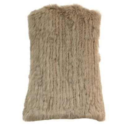 Magali Beige Fonce - Gilet Sans Manche En Fourrure Veritable^OAKWOOD Hot