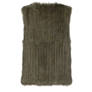 Magali Kaki - Gilet Sans Manche En Fourrure Veritable^OAKWOOD Best Sale