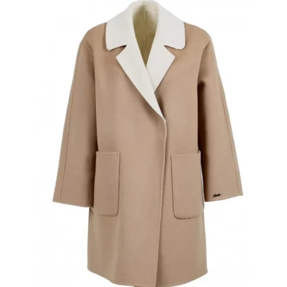 Magdalena Taupe - Manteau Court Reversible En Laine^OAKWOOD Outlet