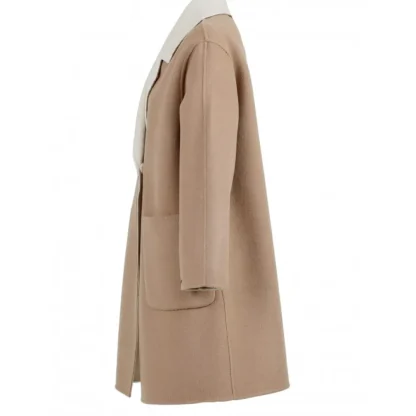 Magdalena Taupe - Manteau Court Reversible En Laine^OAKWOOD Outlet