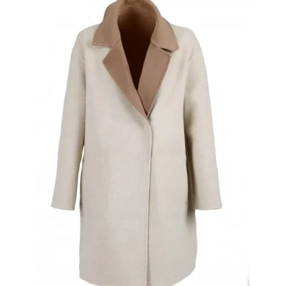 Magdalena Taupe - Manteau Court Reversible En Laine^OAKWOOD Outlet