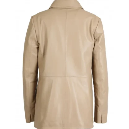 Meg Beige Fonce - Blazer En Cuir Veritable De Mouton^OAKWOOD Sale