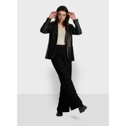 Meg Noir - Blazer En Cuir Veritable De Mouton^OAKWOOD Fashion