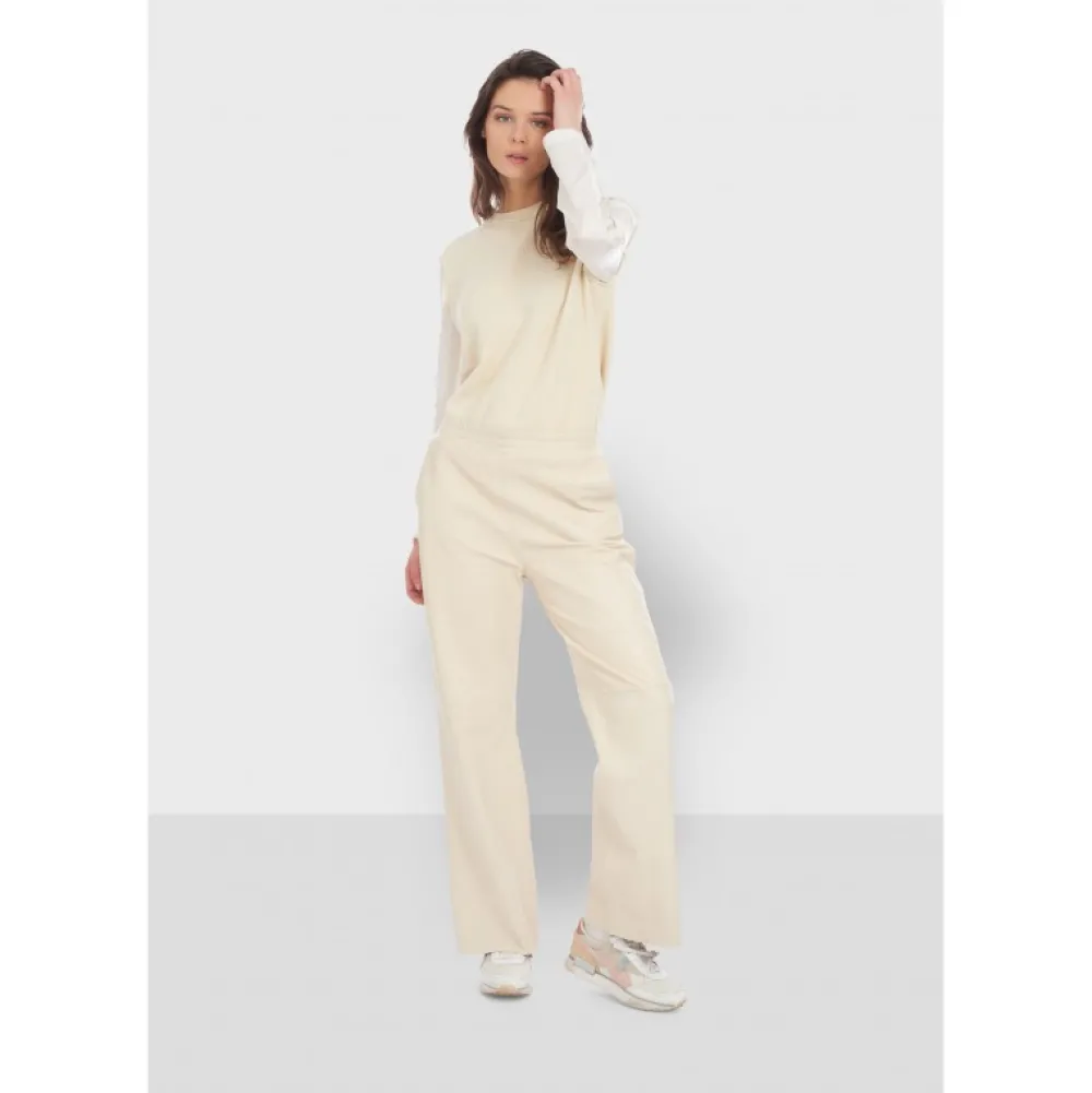 Mila Coquille - Pantalon Large Taille Haute En Cuir Veritable^OAKWOOD Outlet