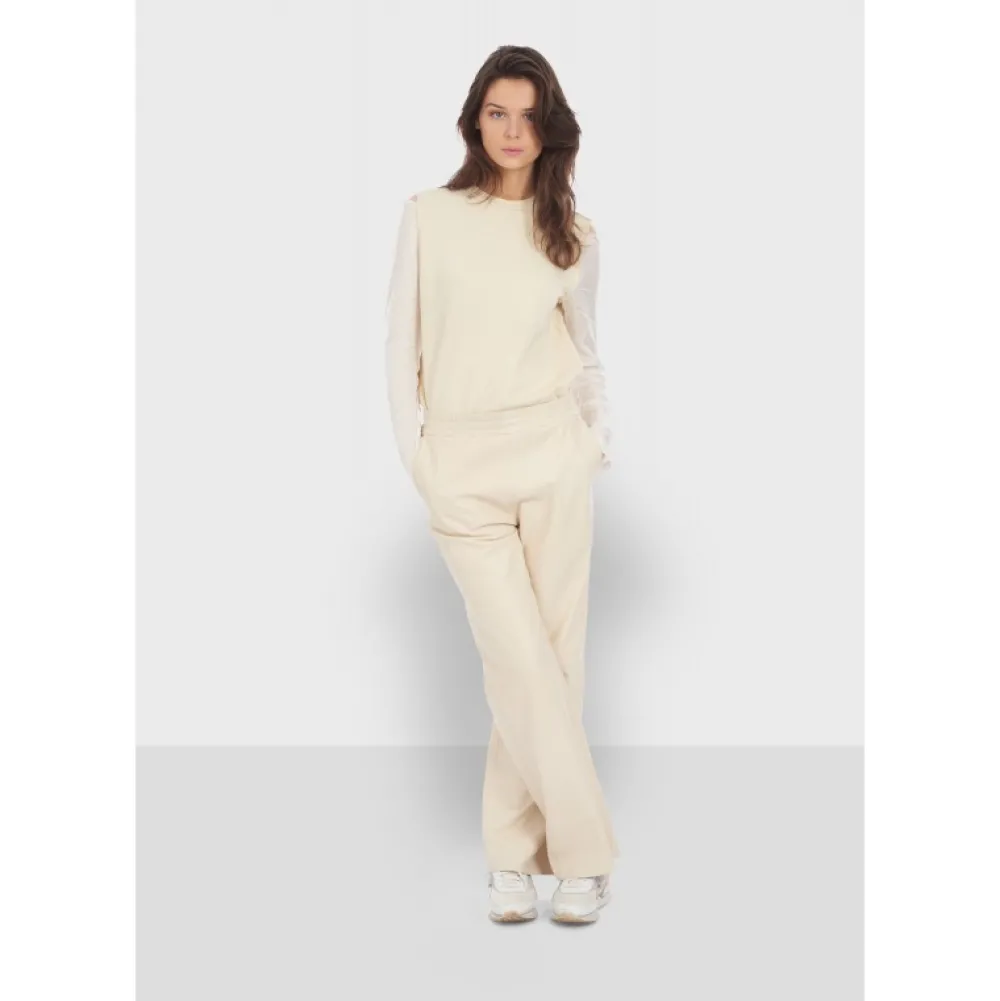Mila Coquille - Pantalon Large Taille Haute En Cuir Veritable^OAKWOOD Outlet